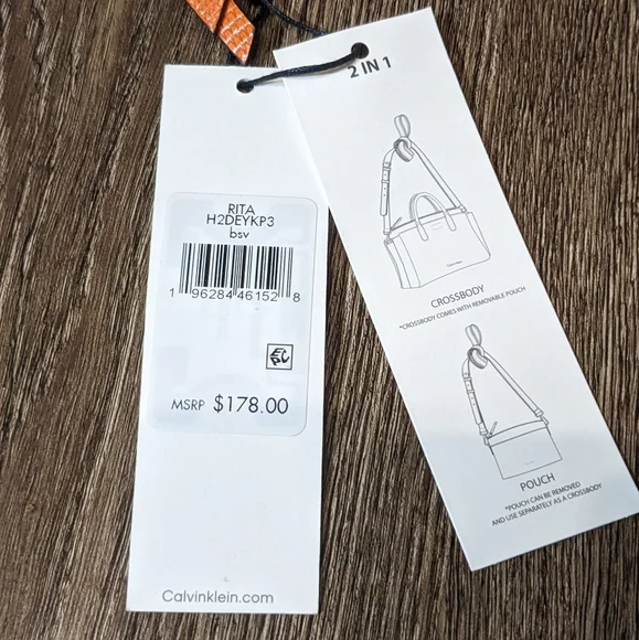 Calvin Klein Rita Crossbody - Flame Orange, NWT 🚨 DISCONTINUED!🚨 - Picture 12 of 13